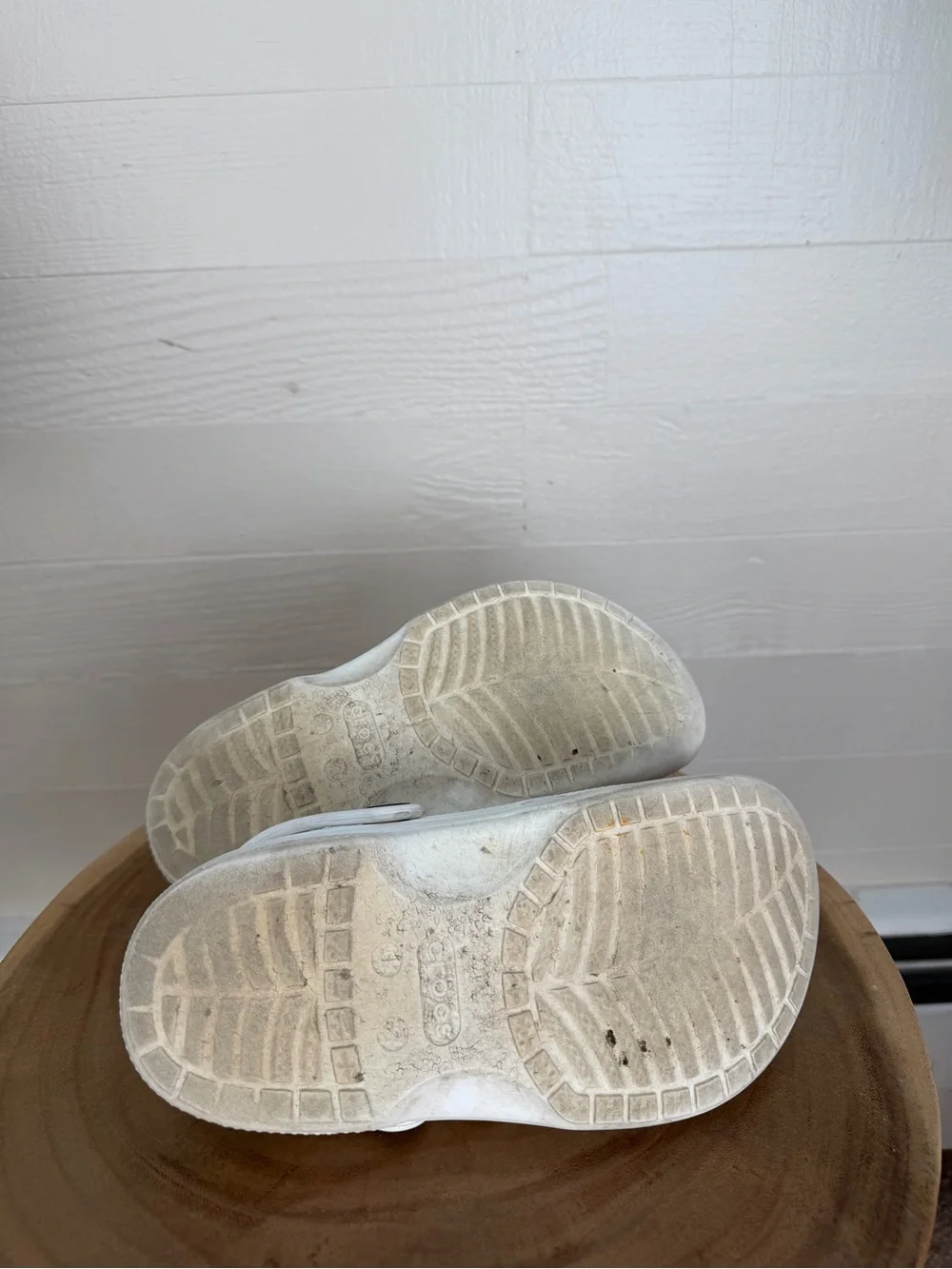 CROCS Kids White Clog with Heel Strap